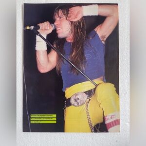 Vintage Iron Maiden Bruce Dickinson pinup